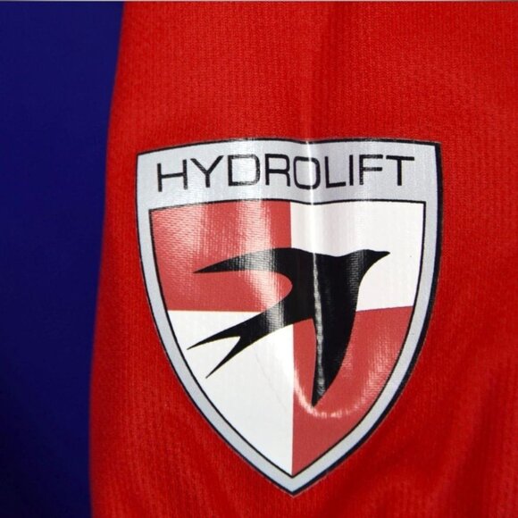 Men’s Dryfit Workout Jersey - Cycling Jersey - Size XL - Blue / Red - NWT - Picture 3 of 8